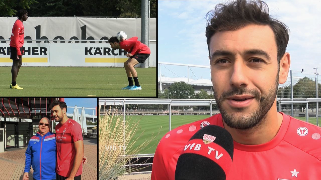 Hamadi Al Ghaddioui vor dem Spiel gegen Jahn Regensburg