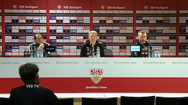 Pressekonferenz: VfB Stuttgart - SV Wehen Wiesbaden