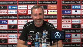 Die Pressekonferenz vor dem Heimspiel gegen Holstein Kiel
