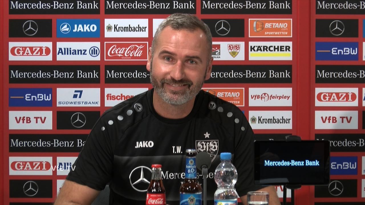 Die PK vor dem Spiel im DFB-Pokal beim HSV
