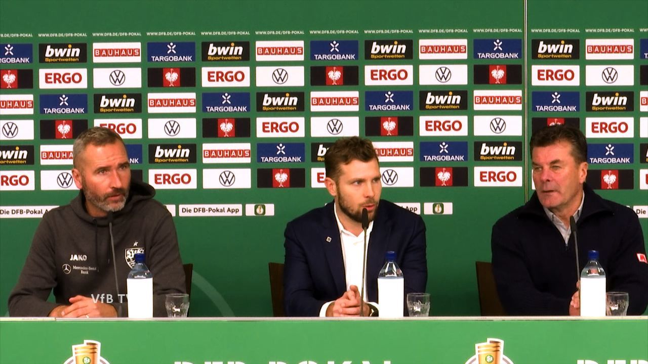 DFB-Pokal Pressekonferenz: Hamburger SV - VfB Stuttgart