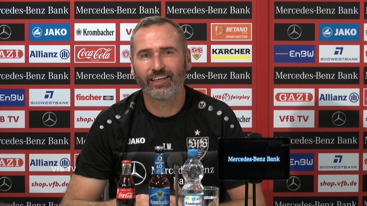 Die Pressekonferenz vor dem Duell gegen Dresden
