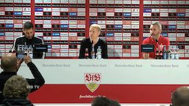 Pressekonferenz: VfB Stuttgart - Dynamo Dresden