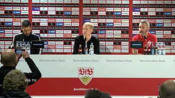 Pressekonferenz: VfB Stuttgart - Dynamo Dresden