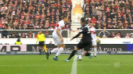 1. Halbzeit: VfB Stuttgart - Karlsruhe
