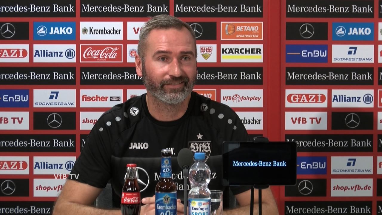 Die VfB PK vor dem Auswärtsspiel in Sandhausen