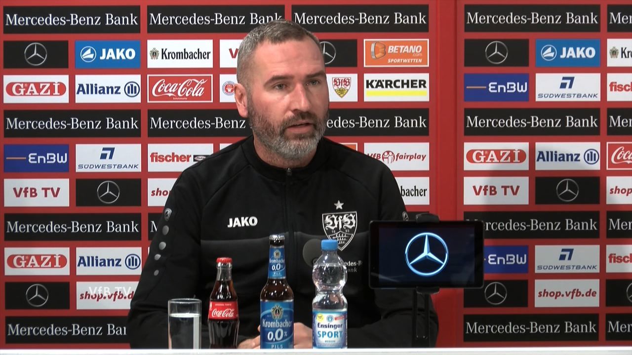 Die VfB Pressekonferenz vor Darmstadt