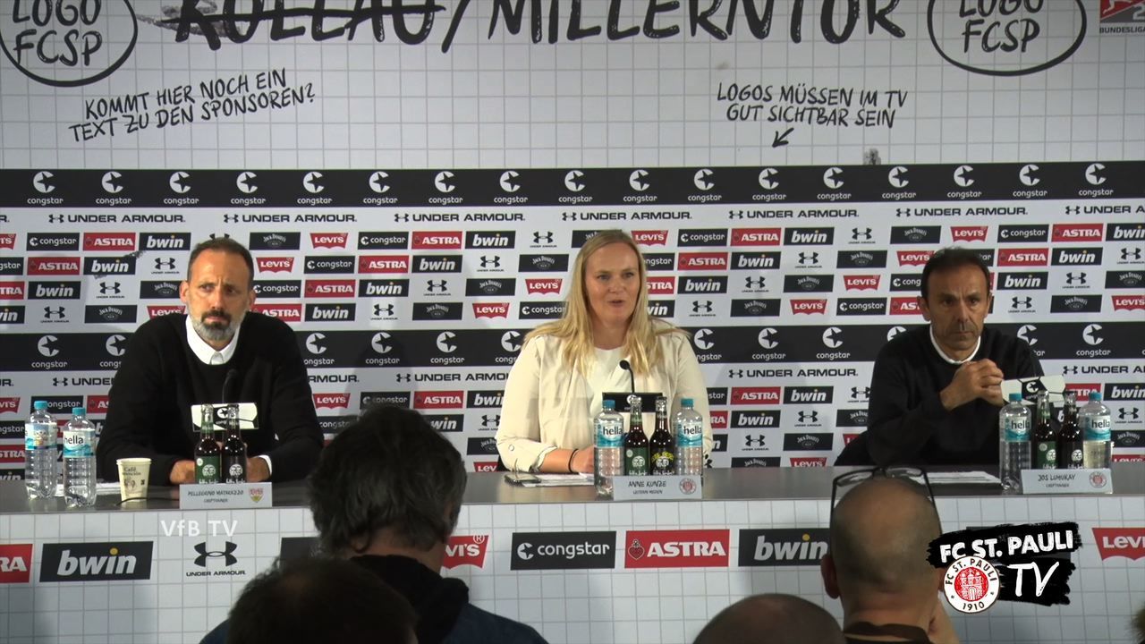 Pressekonferenz: FC St. Pauli - VfB Stuttgart