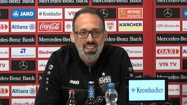 Die Pressekonferenz vor dem DFB-Pokalspiel in Leverkusen