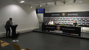 Pressekonferenz: Dynamo Dresden - VfB Stuttgart