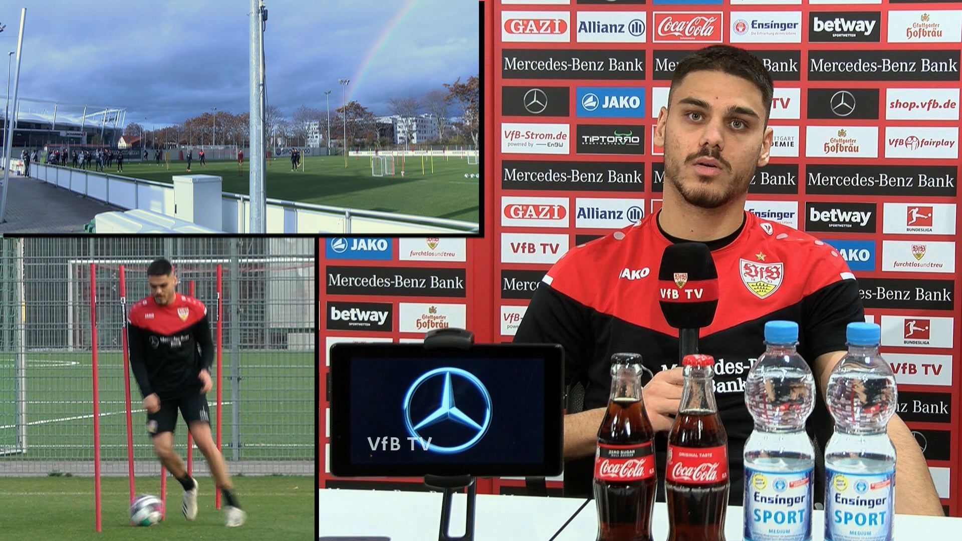 Konstantinos Mavropanos zurück auf dem Trainingsplatz