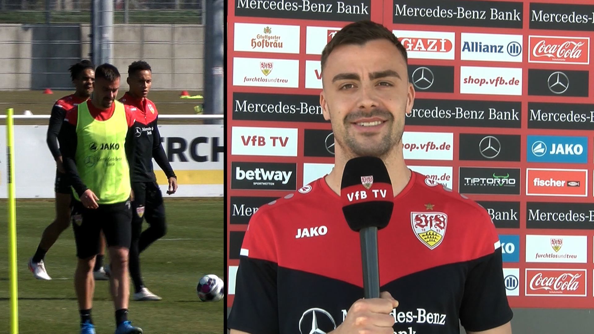 Philipp Förster vor der Partie gegen Bremen