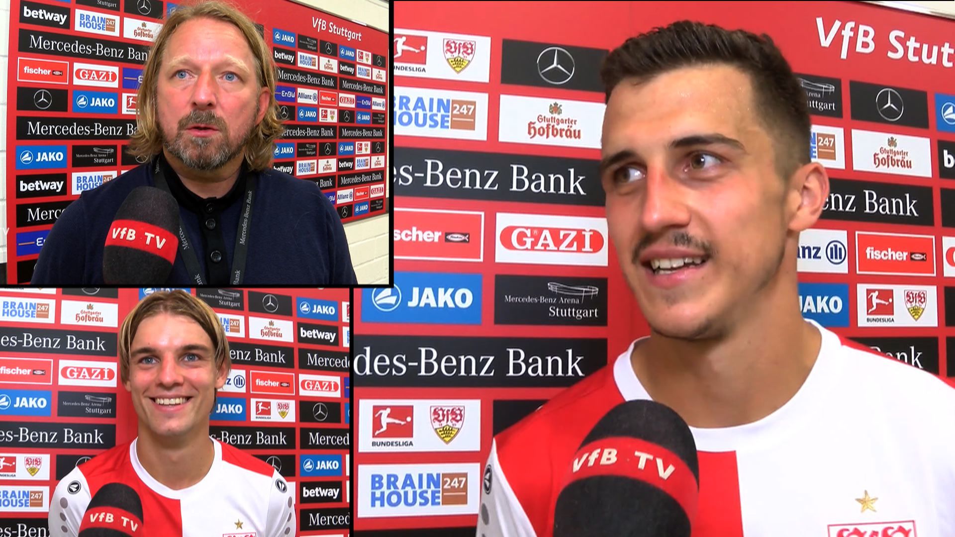 Die Interviews nach dem Bundesligastart gegen Fürth
