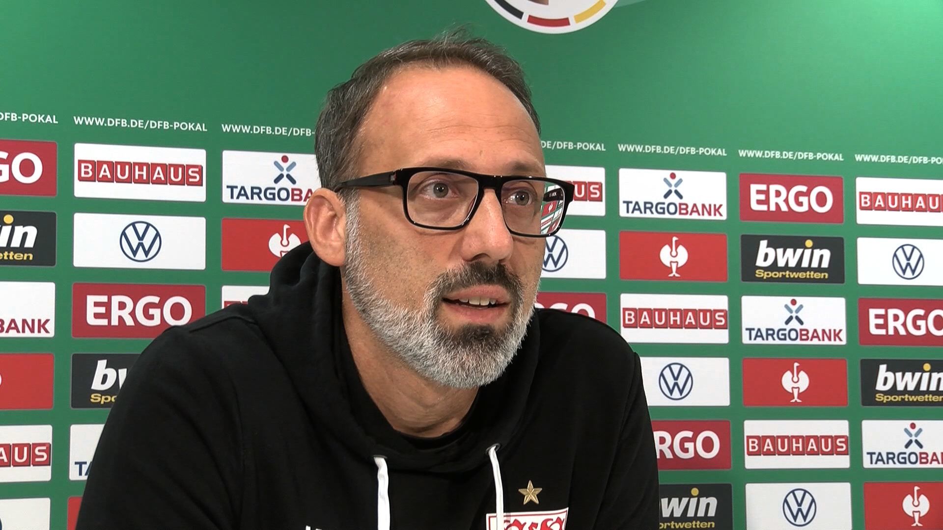 Die PK vor dem DFB-Pokalspiel gegen den 1. FC Köln