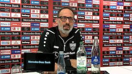 Die Pressekonferenz vor dem Hertha-Spiel