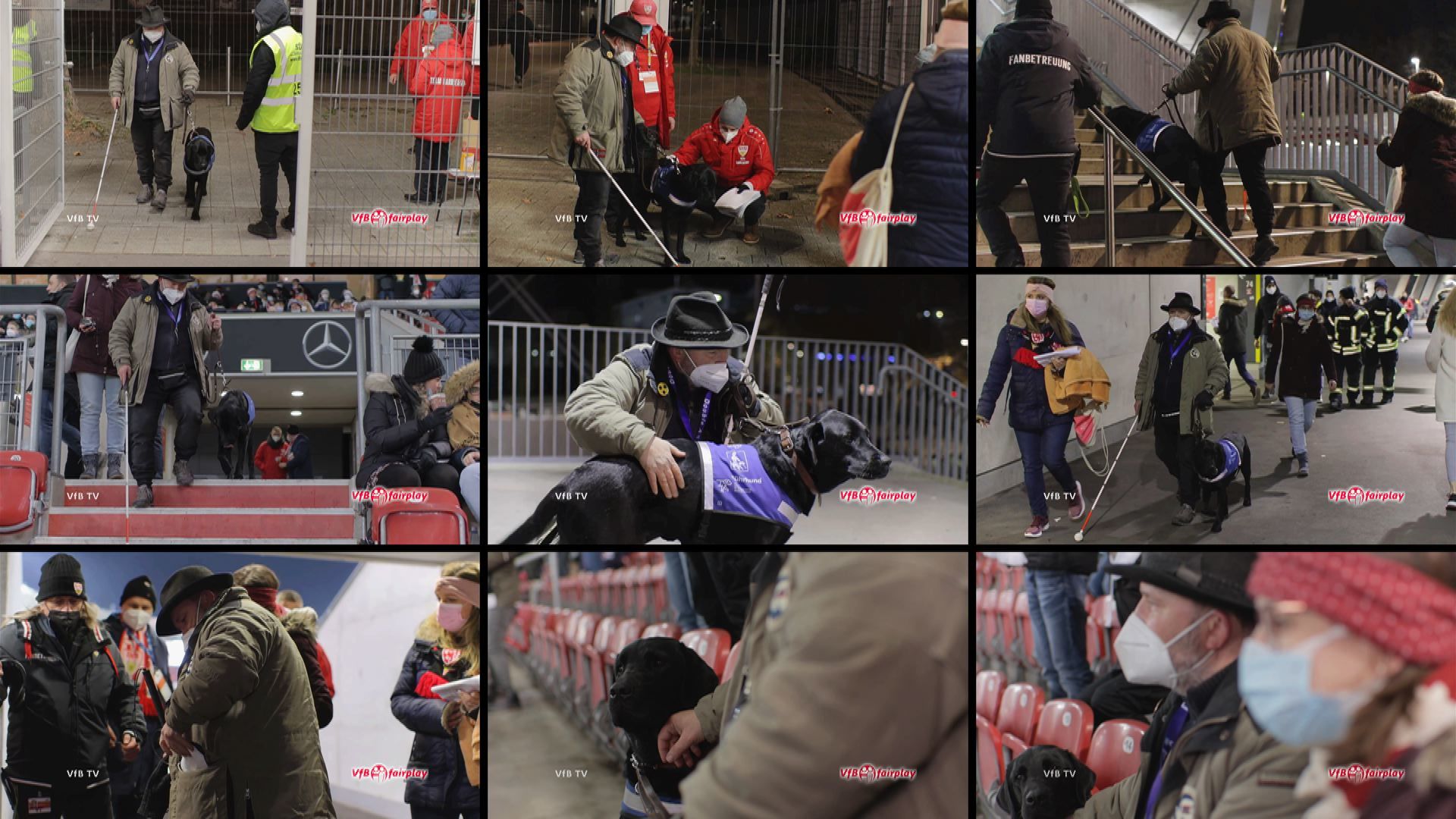 VfBfairplay: Premierenbesuch mit Blindenführhund
