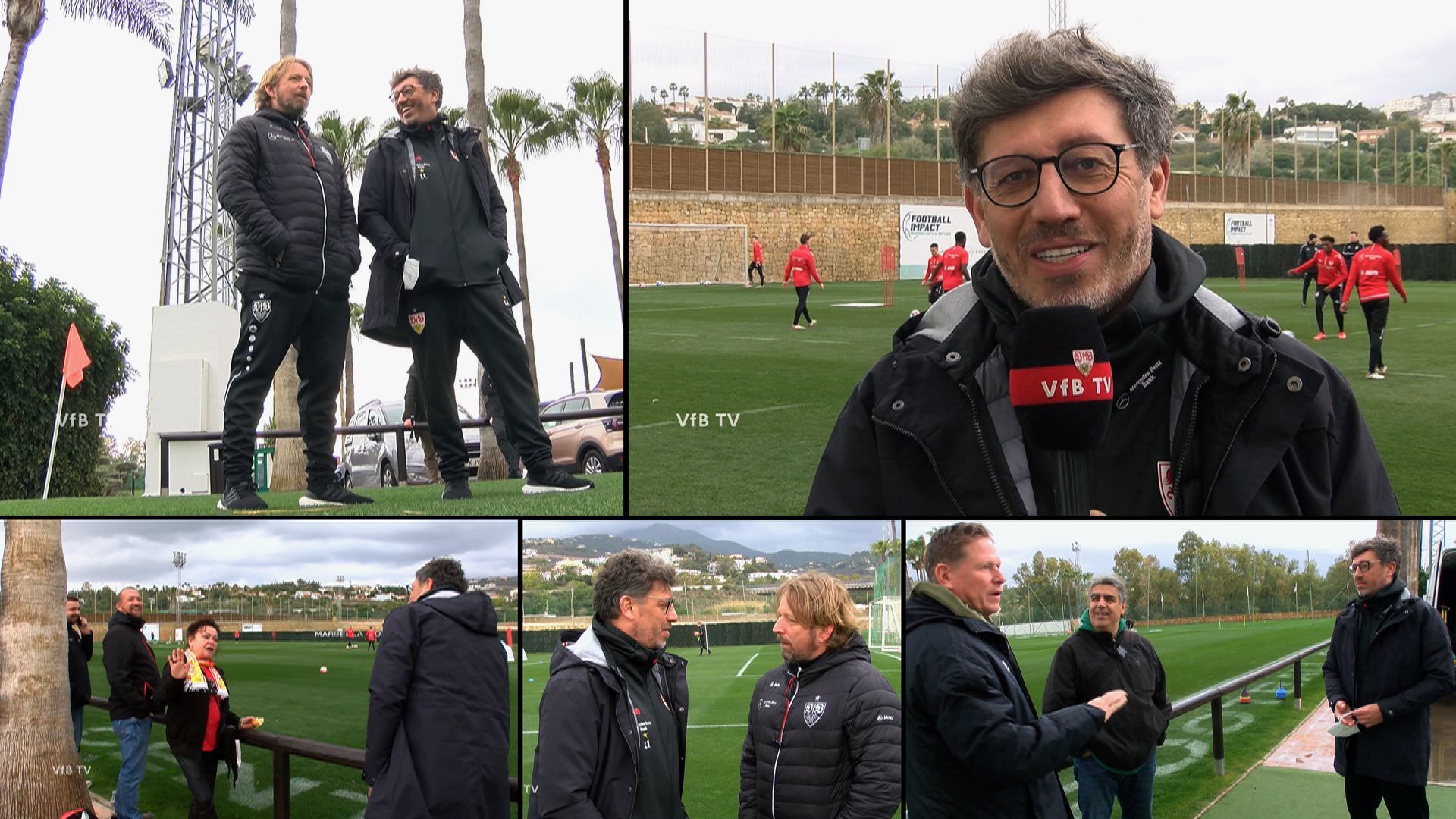 Trainingslager-Gast: VfB-Präsident Claus Vogt