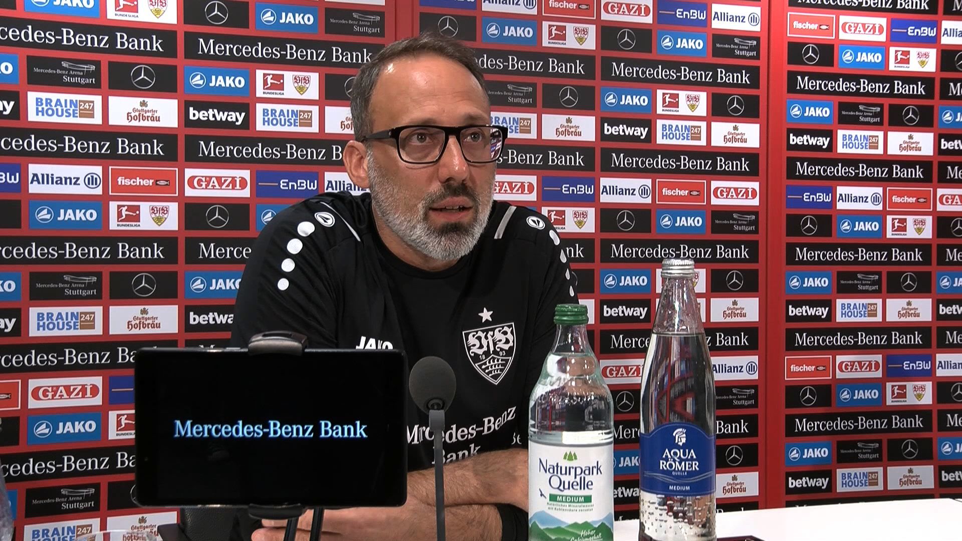 Die Presserunde vor dem Flutlichtspiel gegen den BVB