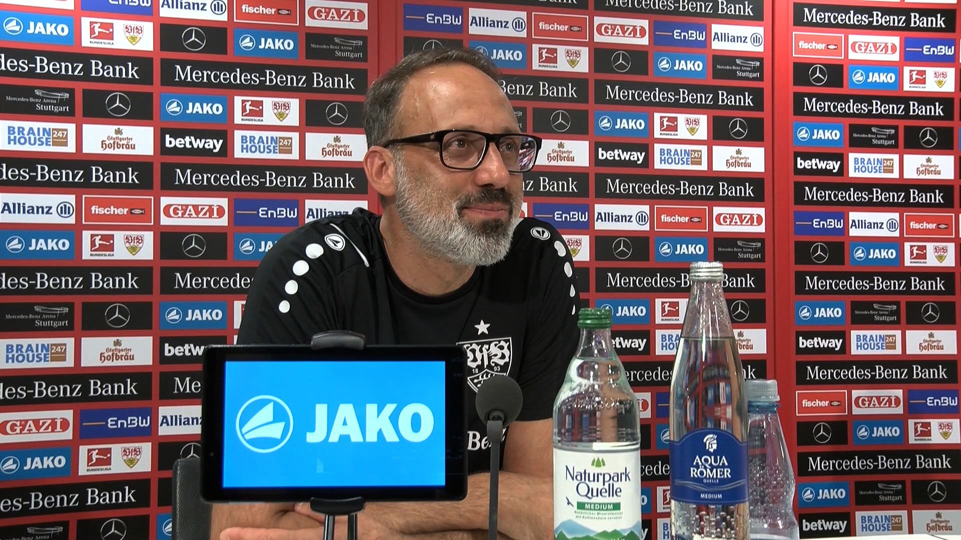 Die Presserunde vor dem Match gegen den 1. FC Köln