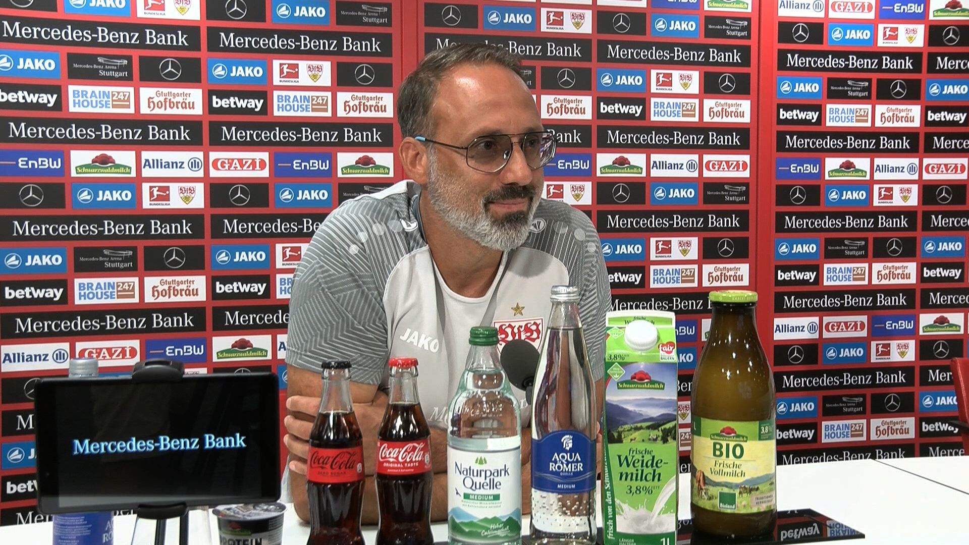 Die Pressekonferenz vor dem Baden-Württemberg-Duell