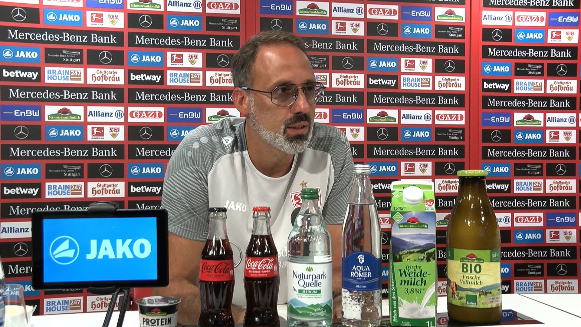 Die Pressekonferenz vor dem Spiel beim 1. FC Köln
