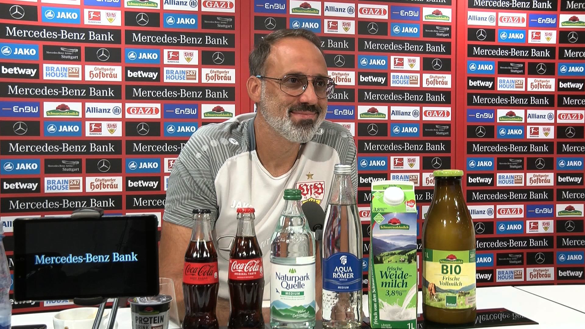 Die VfB-PK vor dem Heimspiel gegen Schalke