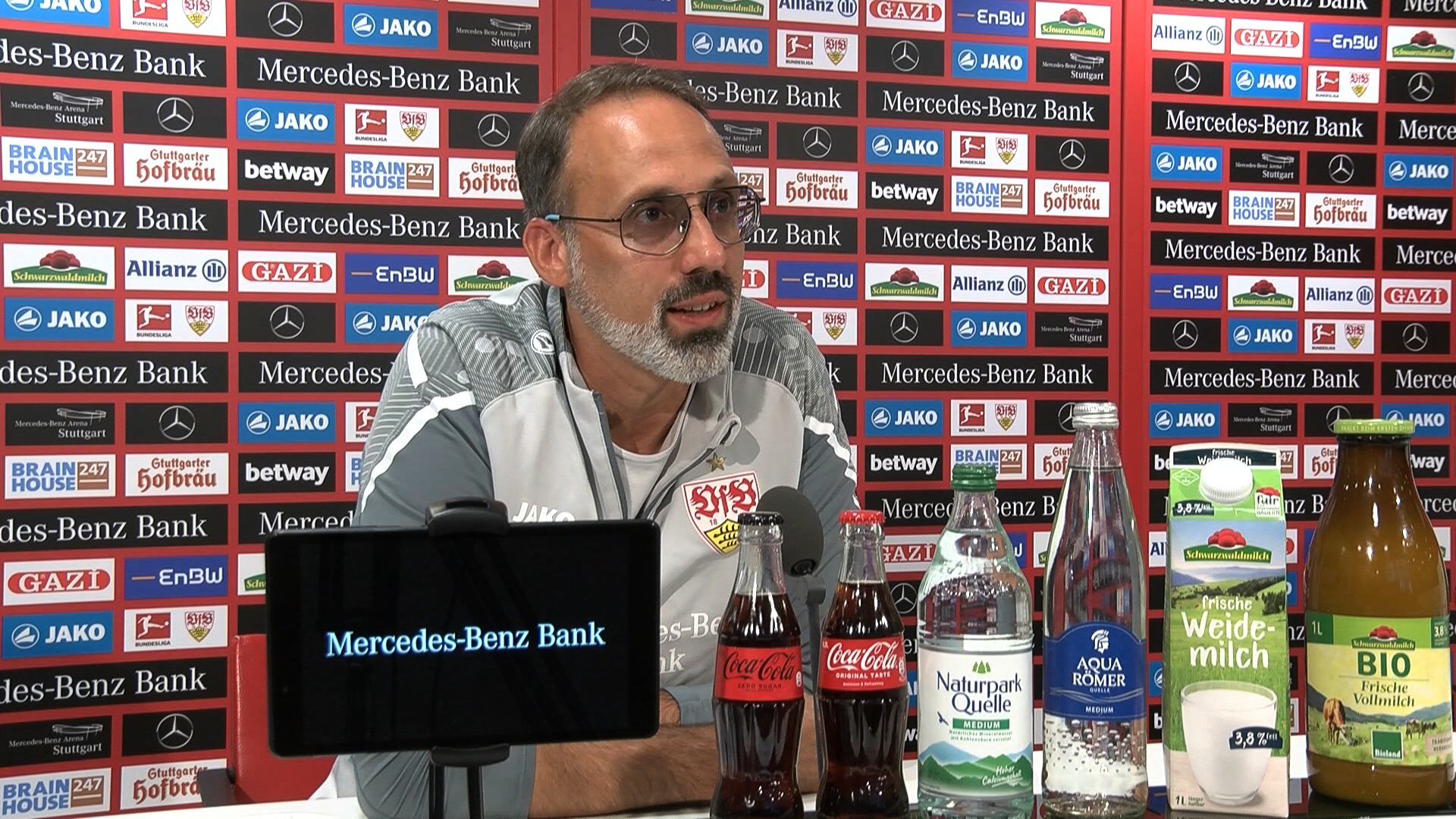 Die Pressekonferenz vor dem Auswärtsspiel in Wolfsburg
