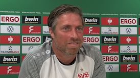 Die PK zum DFB-Pokalspiel gegen Arminia Bielefeld