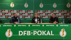 Pressekonferenz DFB-Pokal: VfB Stuttgart - Arminia Bielefeld
