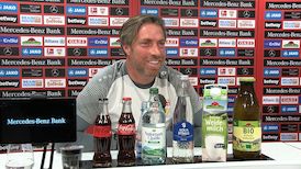 Die Pressekonferenz vor dem Spiel bei Bayer Leverkusen