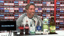 Die Pressekonferenz vor dem Spiel bei Bayer Leverkusen