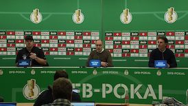 Pressekonferenz DFB-Pokal: SC Paderborn - VfB Stuttgart