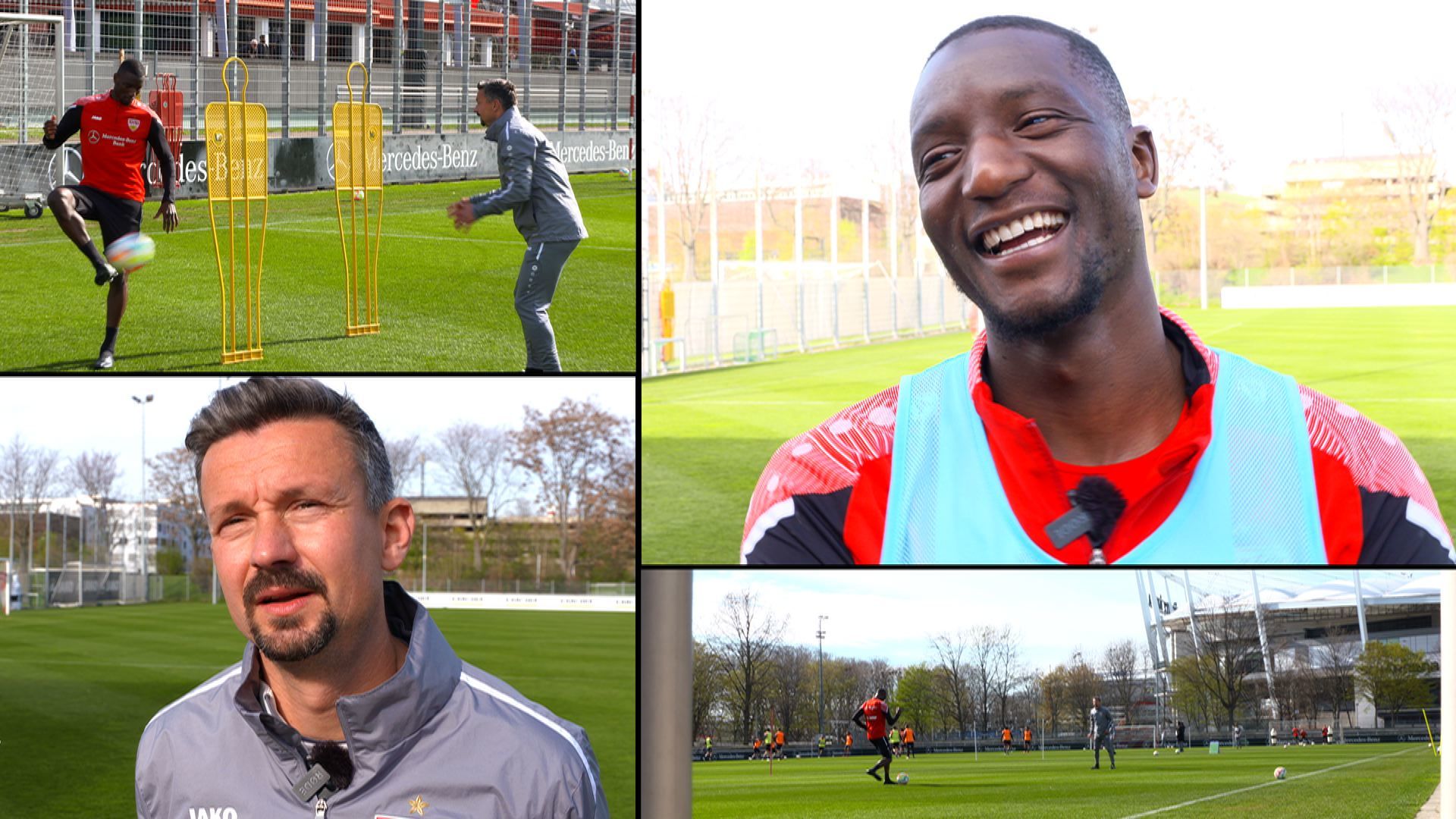 Zurück auf dem VfB-Trainingsgelände: Serhou Guirassy