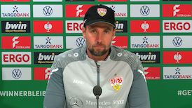 Die PK vor dem DFB-Pokal-Halbfinale gegen Frankfurt