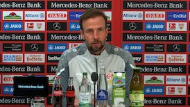 Die PK vor dem Relegations-Rückspiel in Hamburg
