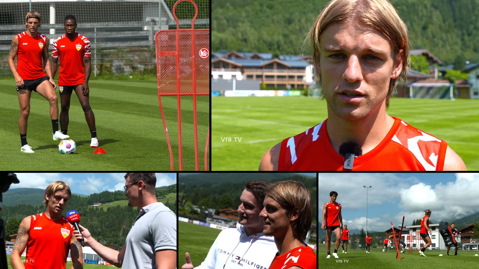 Borna Sosa am zweiten Tag im Trainingslager