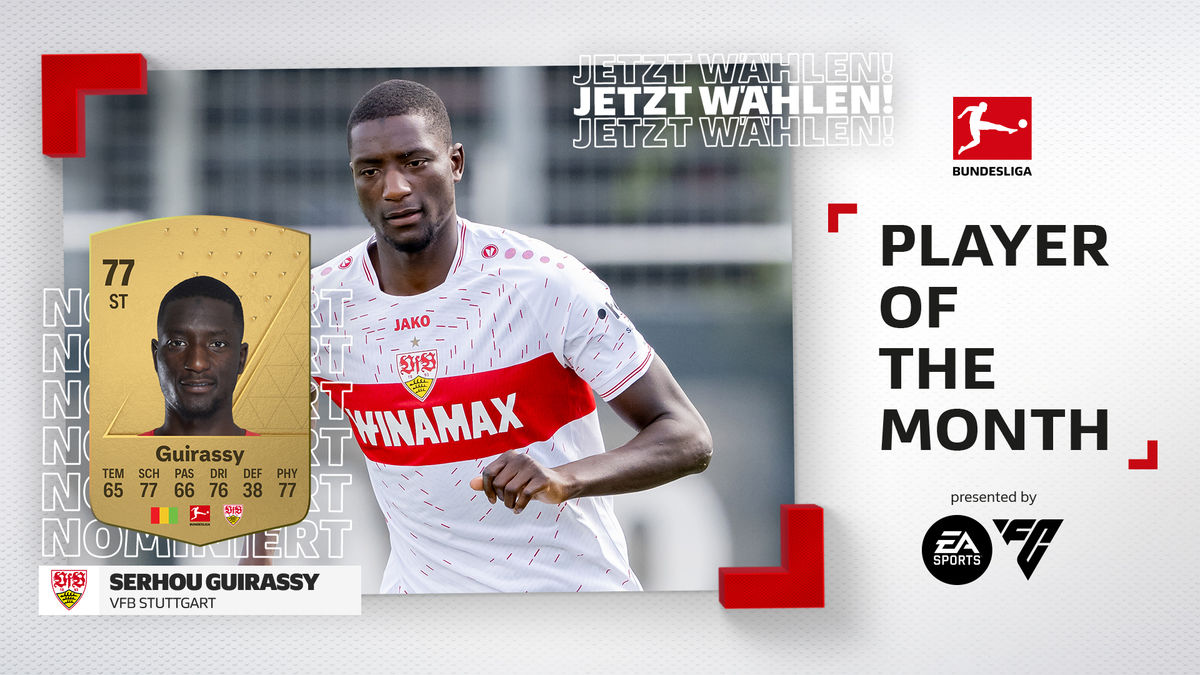 Wahl zum Spieler des Monats September: Serhou Guirassy