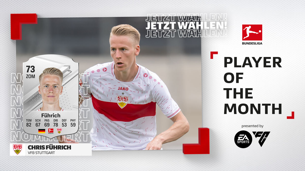 Wahl zum Spieler des Monats September: Chris Führich