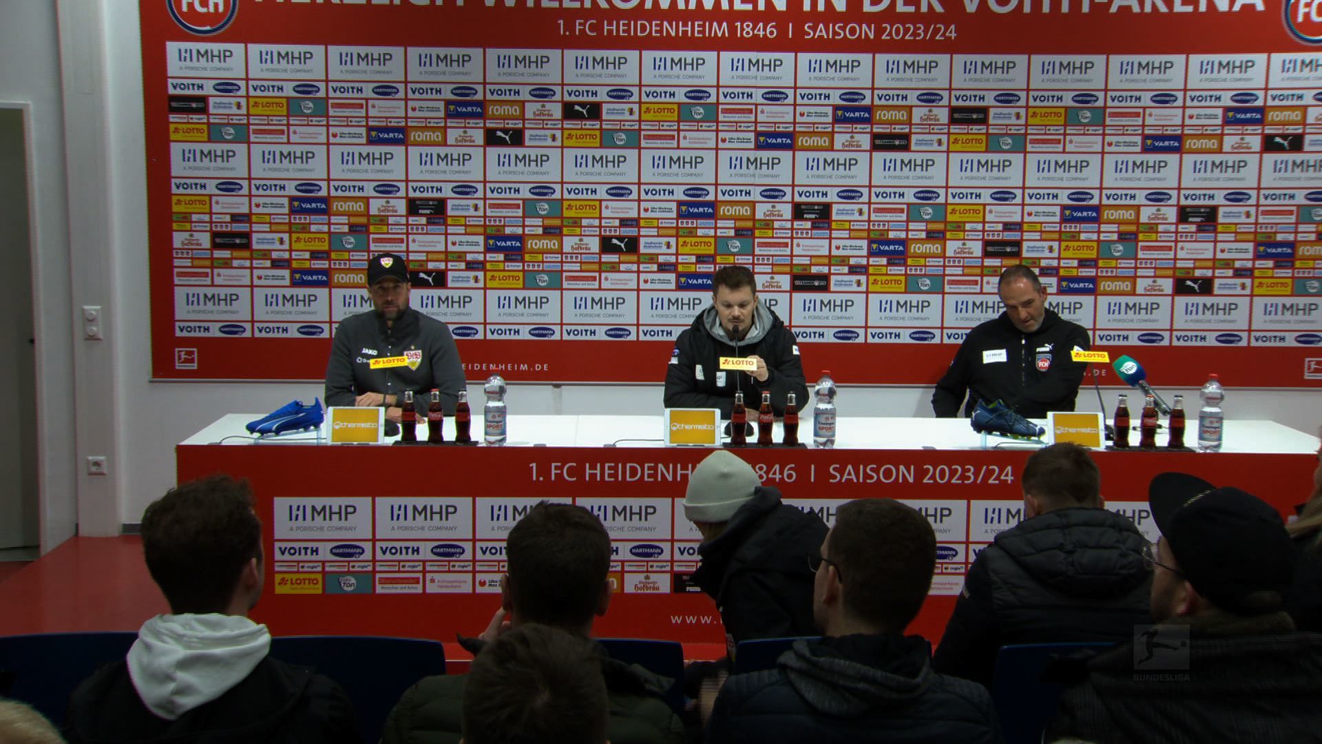 Pressekonferenz: 1. FC Heidenheim - VfB Stuttgart