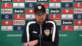 Die PK zum DFB-Pokalspiel gegen Borussia Dortmund