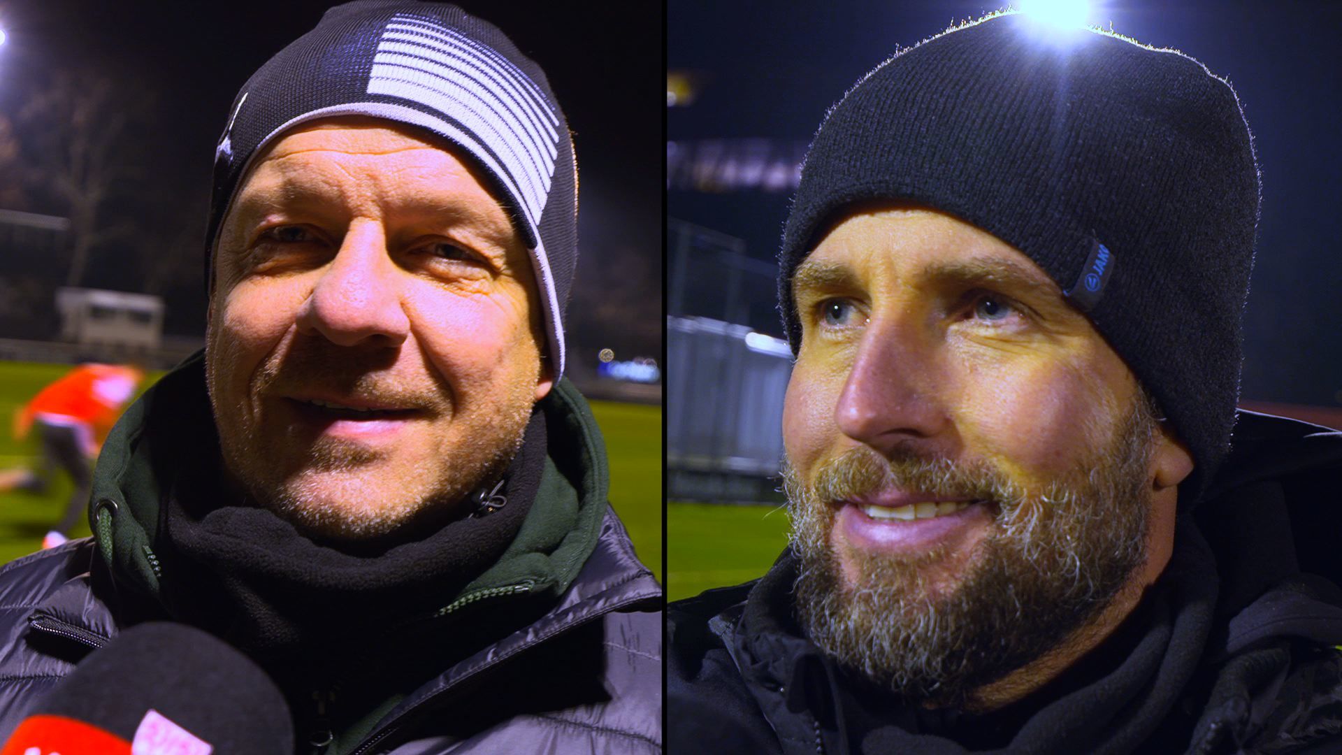 Die beiden Trainer nach dem Testspiel im Interview