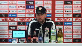 Die Pressekonferenz vor dem Heimspiel gegen Leipzig