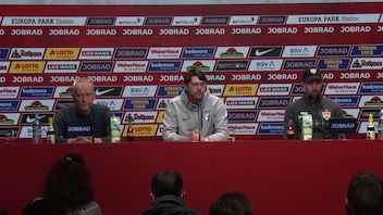 Pressekonferenz: SC Freiburg - VfB Stuttgart