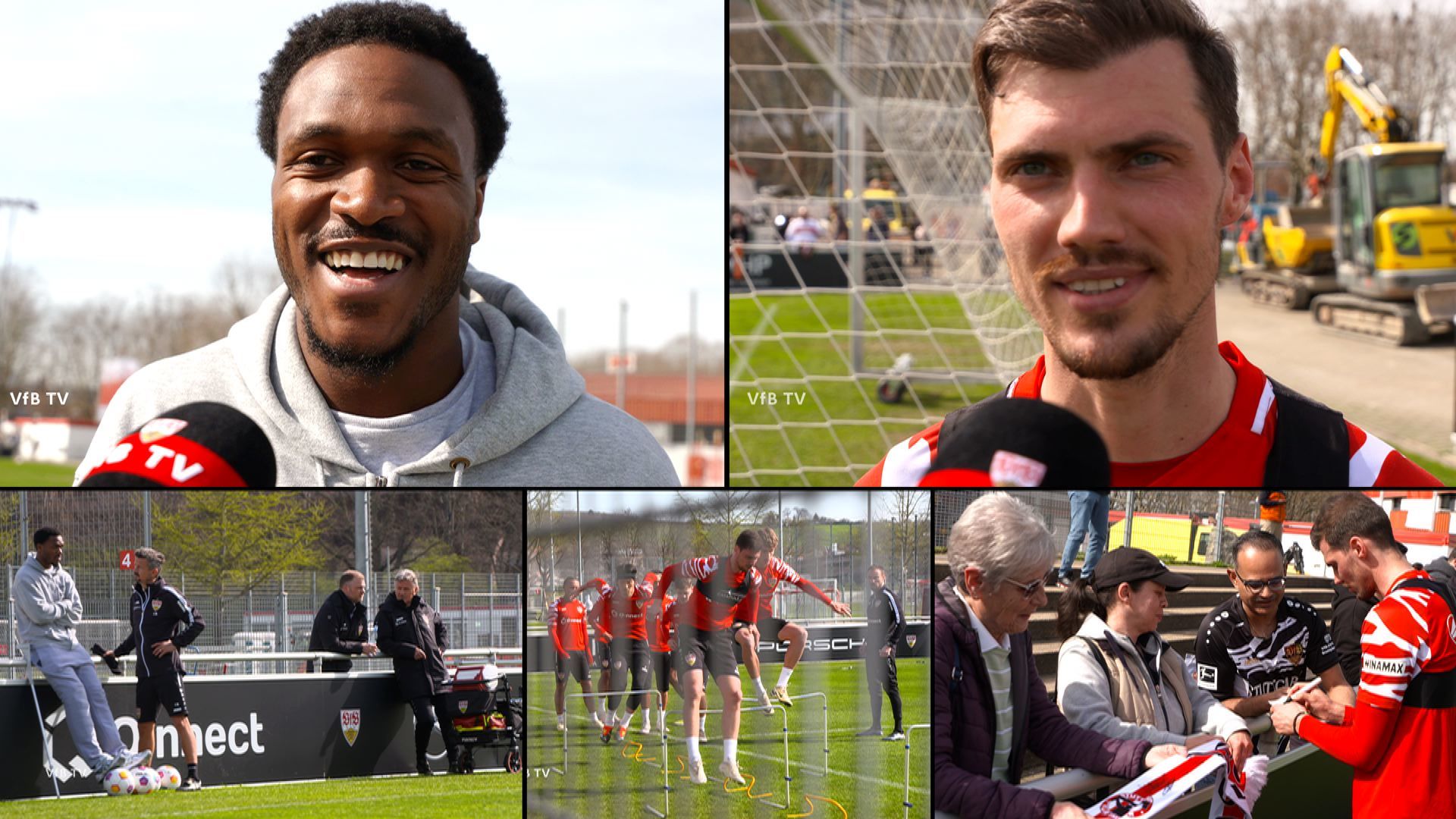 Öffentliches Training plus Besuch am Geburtstag: Calle & Daxo