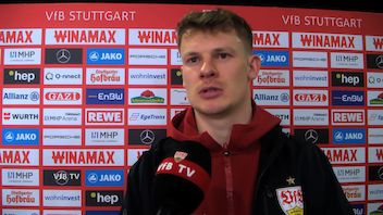 VfB-Keeper Alexander Nübel nach dem Spiel gegen Heidenheim
