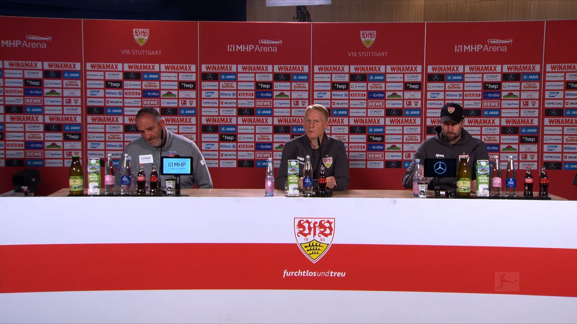 Pressekonferenz: VfB Stuttgart - 1. FC Heidenheim