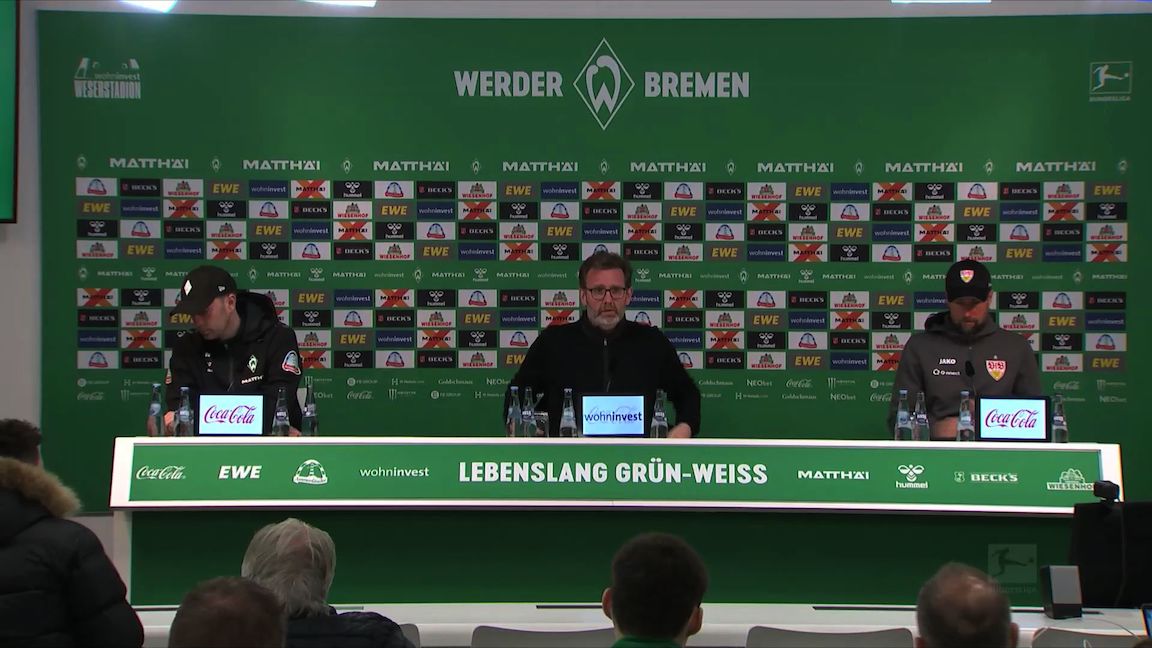 Pressekonferenz: Werder Bremen - VfB Stuttgart