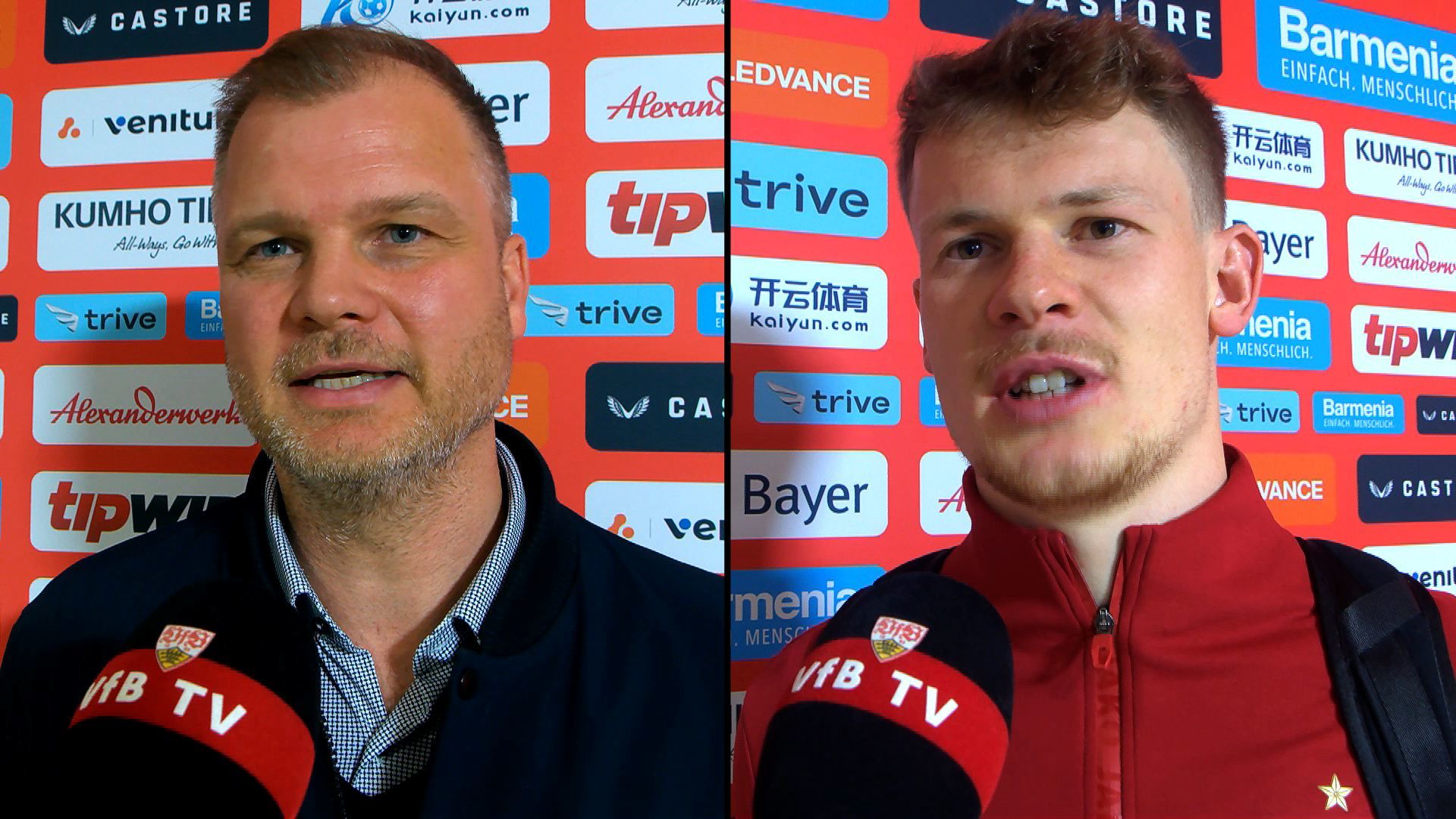 Die VfB-Interviews zum Topspiel in der BayArena