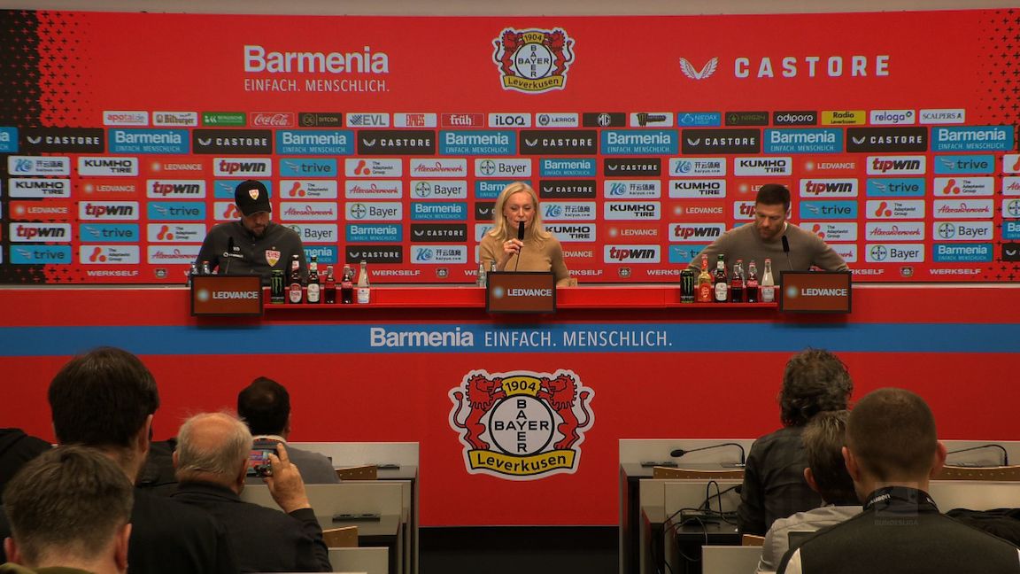 Pressekonferenz: Bayer 04 Leverkusen - VfB Stuttgart