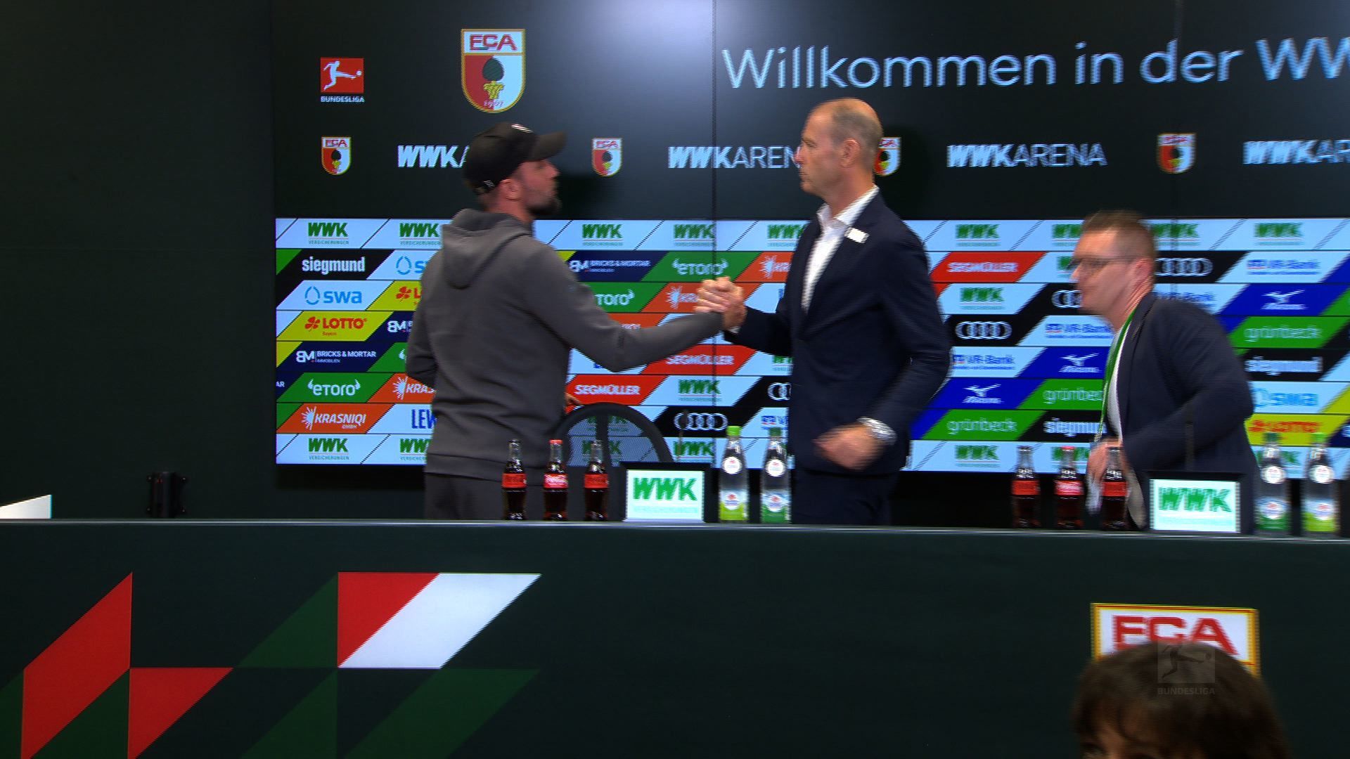 Pressekonferenz: FC Augsburg - VfB Stuttgart